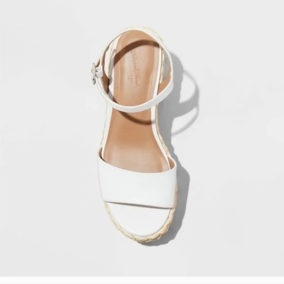 Women's Alisha Platform Wedge Heels w/ Memory Foam Insole Universal Thread 8 1/2 - Picture 3 of 14